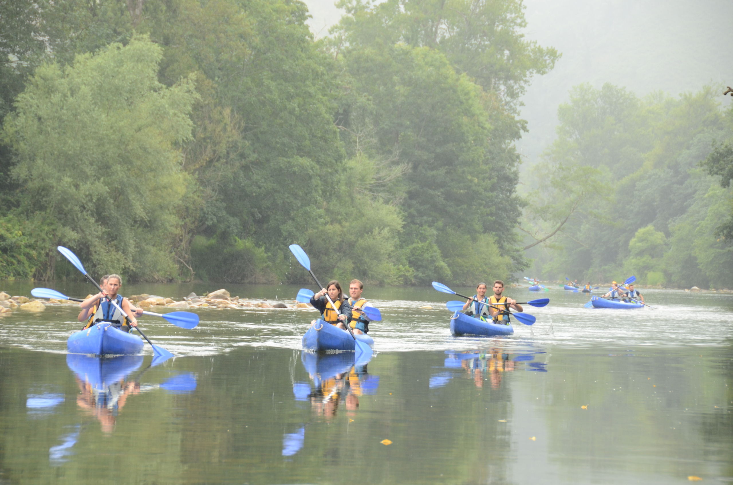 descenso del sella lloviendo
