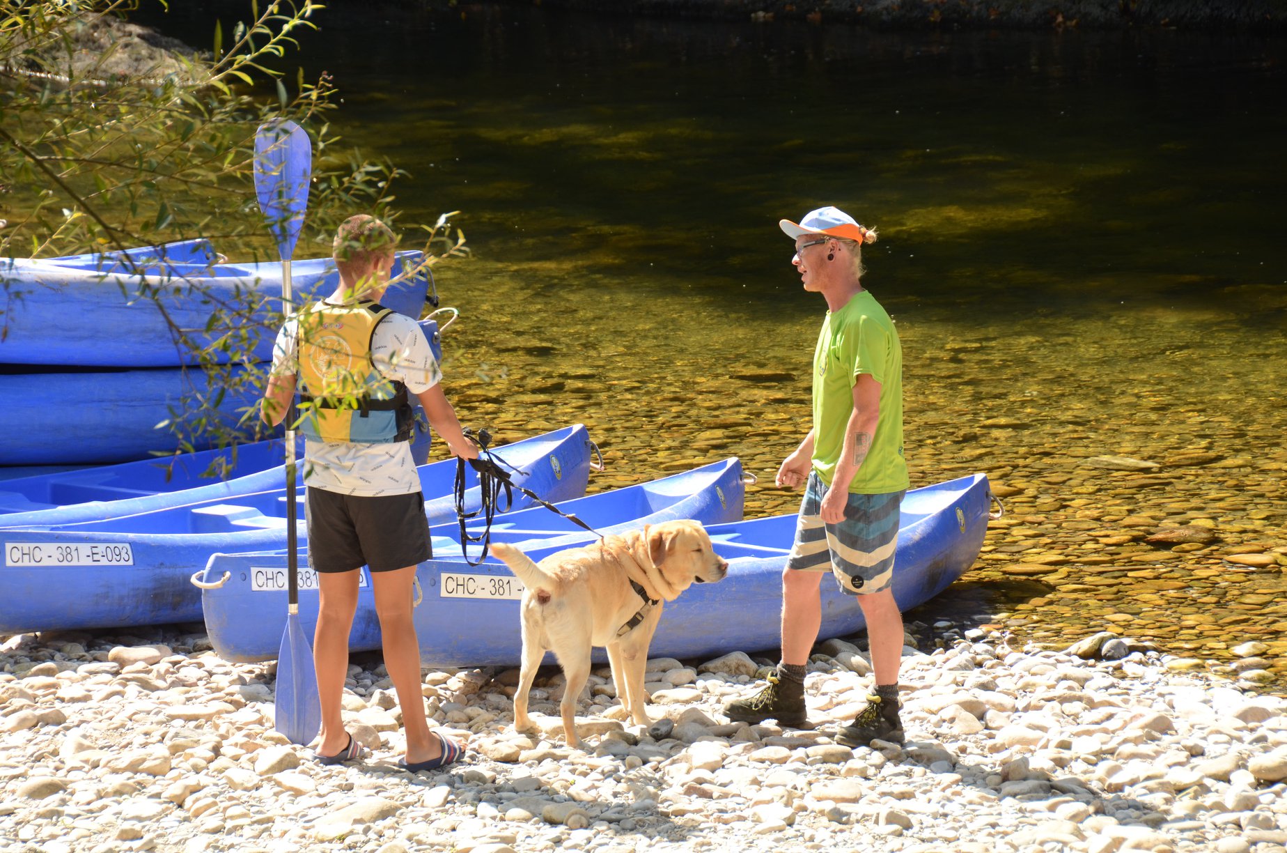 descenso del sella con perro
